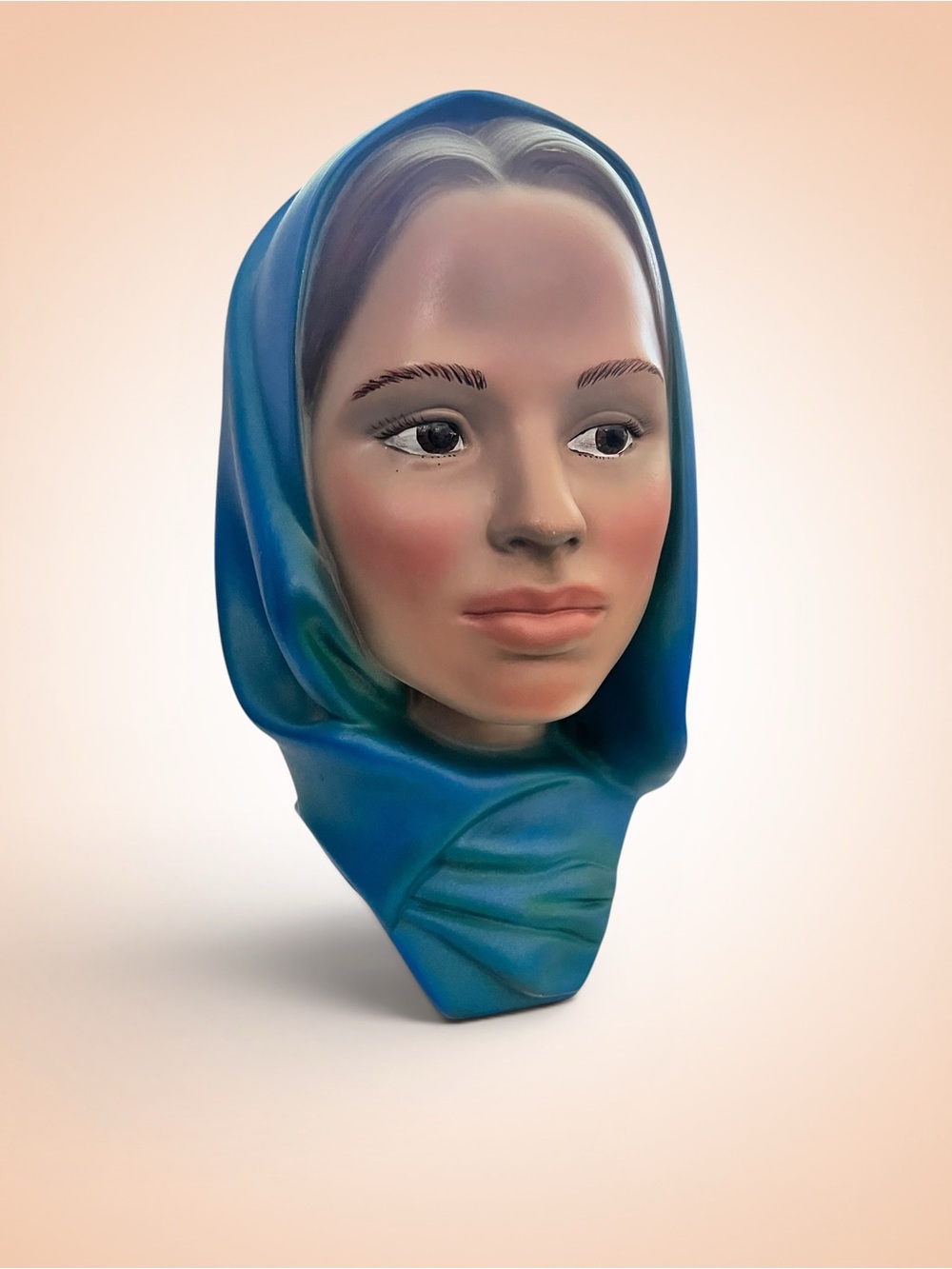 Woman DAN PERRIN Chalk Ware  Bust SIGNED  Gorgeous “St Pantaleon” Swedish Artist
